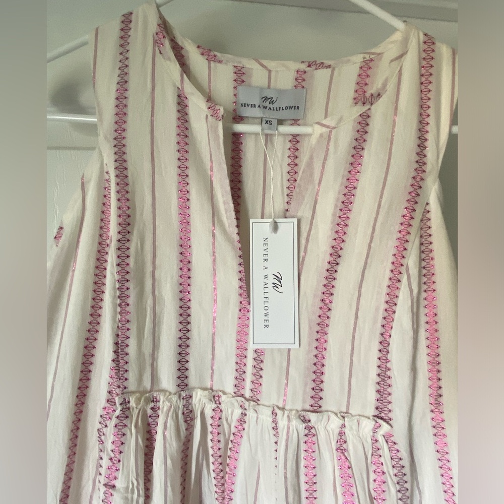 Never A Wallflower long tiered dress NWT